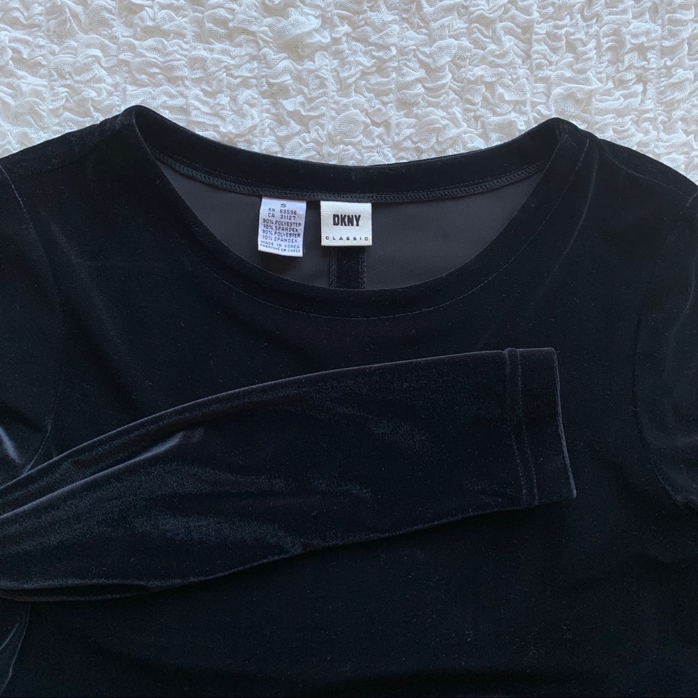 Black DKNY Dress - Velvet - Picture 2 of 2